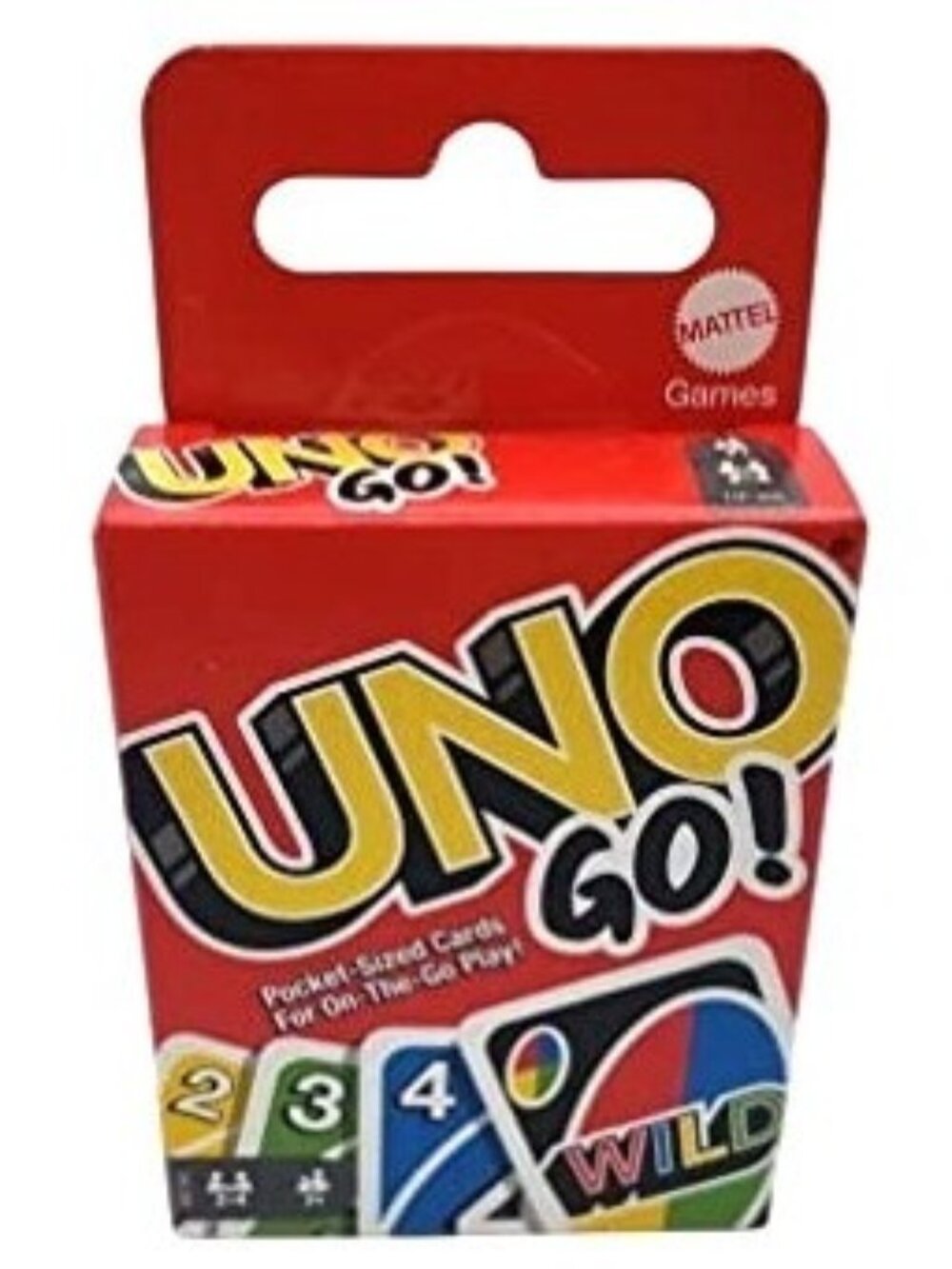 UNO Go! Pocket-Sized Deck Card Game On-The-Go Travel/Family Fun & DIY Crafts etc